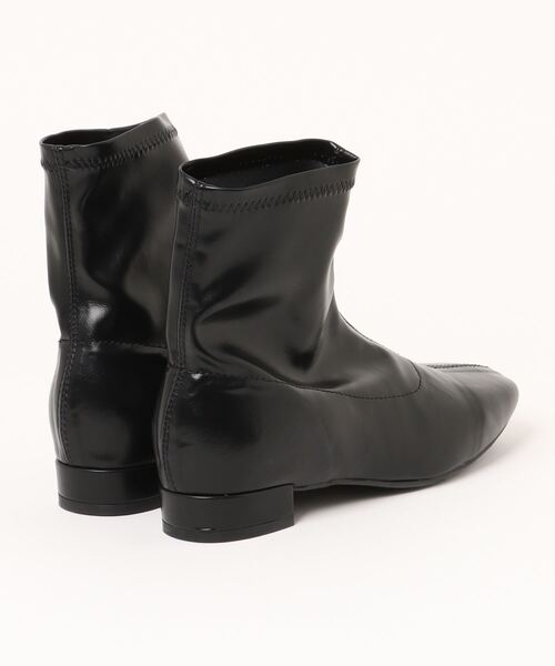 DONOBAN（ドノバン）の「スクエアトゥローブーツ（ブーツ・レディース・アイボリー/ブラック/ブラウン・M/S/LL/L）」の4枚目の写真