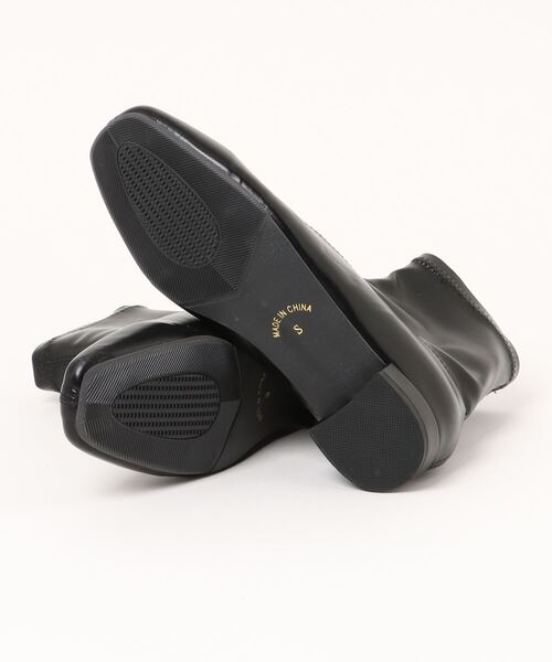 DONOBAN（ドノバン）の「スクエアトゥローブーツ（ブーツ・レディース・アイボリー/ブラック/ブラウン・M/S/LL/L）」の5枚目の写真