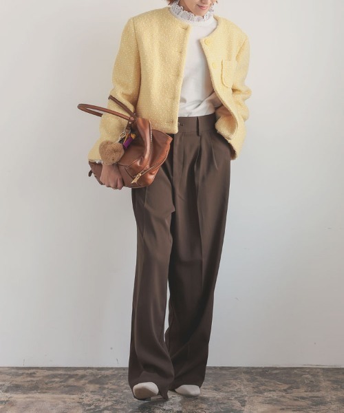 DONOBAN（ドノバン）の「スクエアトゥローブーツ（ブーツ・レディース・アイボリー/ブラック/ブラウン・M/S/LL/L）」の6枚目の写真