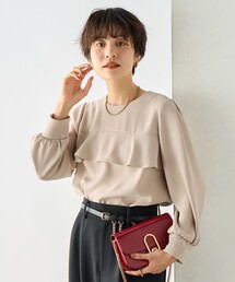 《セットアップ対応》ウォッシャブルダブルクロスブラウス