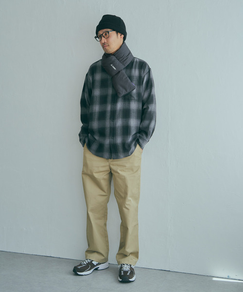 GERRY（ジェリー）の「GERRY ジェリー 中綿差し込みマフラー（マフラー・メンズ・ブラウン/ブラック/オリーブ/チャコールグレー・FREE）」の7枚目の写真