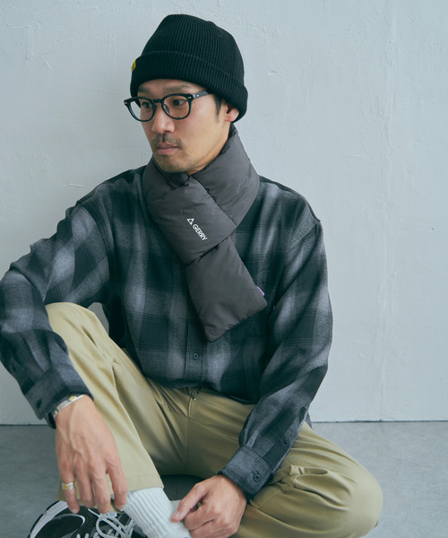 GERRY（ジェリー）の「GERRY ジェリー 中綿差し込みマフラー（マフラー・メンズ・ブラウン/ブラック/オリーブ/チャコールグレー・FREE）」の6枚目の写真