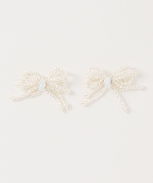 apres jour mignon(アプレジュールミニョン)の「【apresjour mignon×ARIAZ】リボンシューズチャーム(シューズアクセサリー・レディース・アイボリー・ONESIZE)」の4枚目の写真