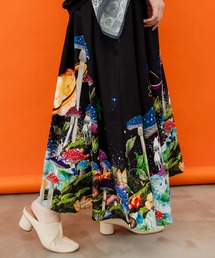 ScoLar/スカラー　キノコ宇宙柄スカート