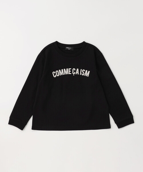 【関税込み】ロゴプリント コットンジャージ 長袖Tシャツ ロゴプリント長袖Tシャツ(Tシャツ/カットソー)|COMME CA ISM