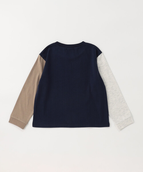 COMME CA ISM（コムサイズム）の「ロゴプリント長袖Tシャツ（Tシャツ/カットソー・キッズ・ネイビー系/ブラック/ピンク系その他/ホワイト系その他/サックスブルー系・100cm/110cm/120cm/130cm/140cm/150cm）」の9枚目の写真