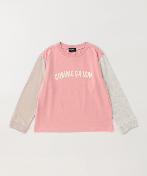 COMME CA ISM（コムサイズム）の「ロゴプリント長袖Tシャツ（Tシャツ/カットソー・キッズ・ネイビー系/ブラック/ピンク系その他/ホワイト系その他/サックスブルー系・100cm/110cm/120cm/130cm/140cm/150cm）」の5枚目の写真