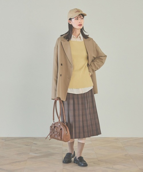 LAKOLE（ラコレ）の「プリーツミディスカート / 149571（スカート・レディース・ブラウン/グレー/ブラック・SMALL/MEDIUM）」の21枚目の写真