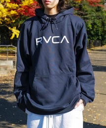 RVCA メンズ BIG RVCA HD パーカー 【2024年秋冬モデル】/ルーカワンポイントロゴプルオーバーパーカー・フーディー