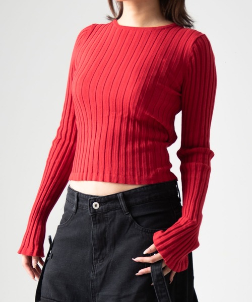 MSGM リボントップス 韓国 A'GEM/9 × .kom 『.KOM/ドットケーオーエム』 クロップバック