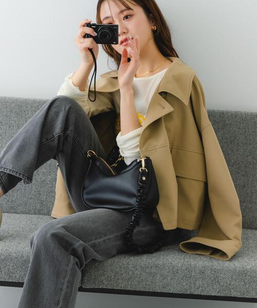 RODE SKO（ロデスコ）の「2WAYチェーンラウンドショルダーバッグ（ショルダーバッグ・レディース・ブラック/ベージュ系その他・ONE）」の2枚目の写真