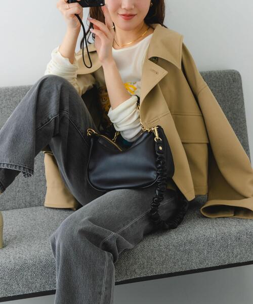 RODE SKO（ロデスコ）の「2WAYチェーンラウンドショルダーバッグ（ショルダーバッグ・レディース・ブラック/ベージュ系その他・ONE）」の3枚目の写真