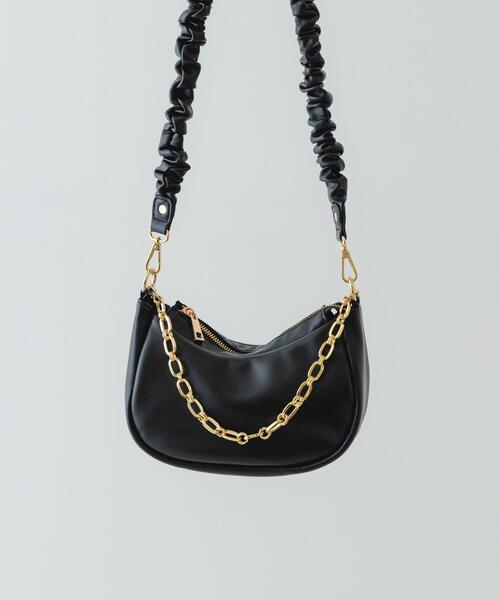 RODE SKO（ロデスコ）の「2WAYチェーンラウンドショルダーバッグ（ショルダーバッグ・レディース・ブラック/ベージュ系その他・ONE）」の11枚目の写真