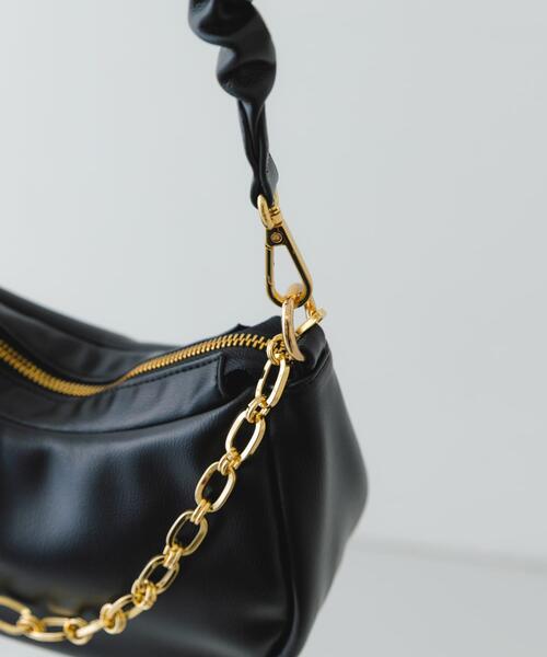 RODE SKO（ロデスコ）の「2WAYチェーンラウンドショルダーバッグ（ショルダーバッグ・レディース・ブラック/ベージュ系その他・ONE）」の12枚目の写真