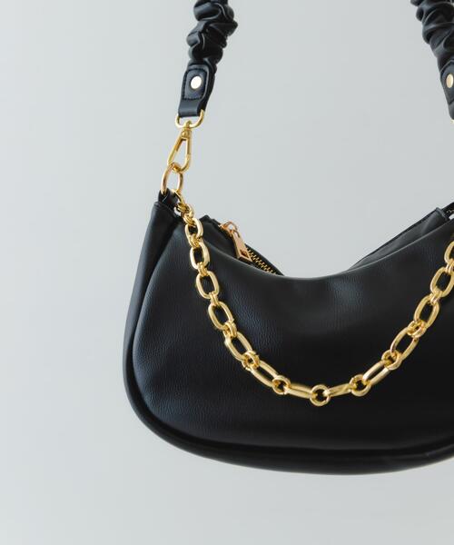 RODE SKO（ロデスコ）の「2WAYチェーンラウンドショルダーバッグ（ショルダーバッグ・レディース・ブラック/ベージュ系その他・ONE）」の13枚目の写真