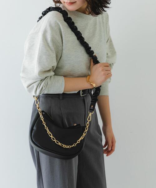 RODE SKO（ロデスコ）の「2WAYチェーンラウンドショルダーバッグ（ショルダーバッグ・レディース・ブラック/ベージュ系その他・ONE）」の15枚目の写真