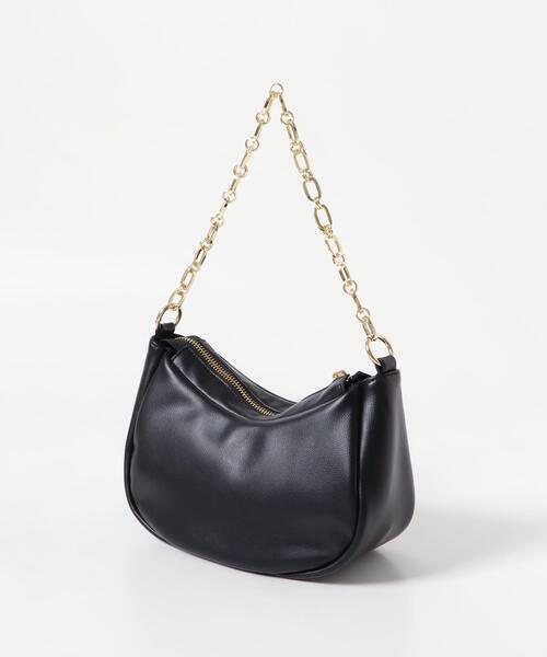 RODE SKO（ロデスコ）の「2WAYチェーンラウンドショルダーバッグ（ショルダーバッグ・レディース・ブラック/ベージュ系その他・ONE）」の17枚目の写真