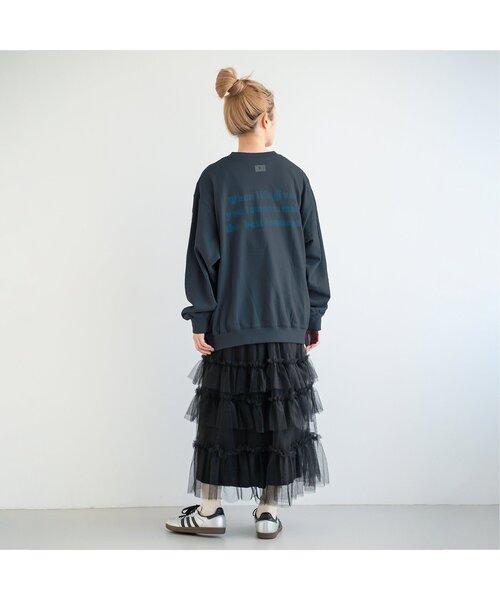 大人も着たいオーバーサイズロゴトレーナー（スウェット）｜p.premier