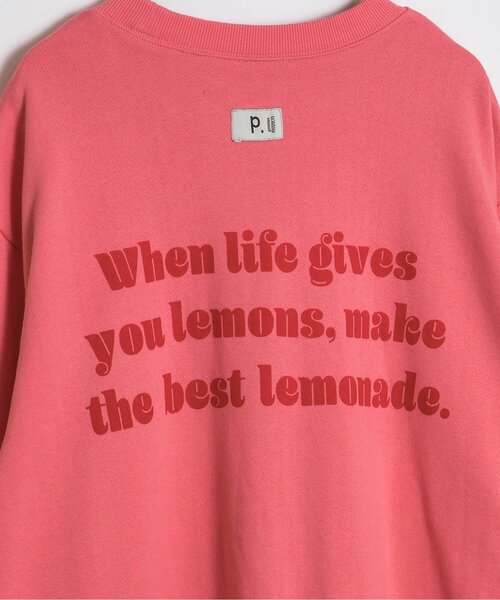 大人も着たいオーバーサイズロゴトレーナー（スウェット）｜p.premier