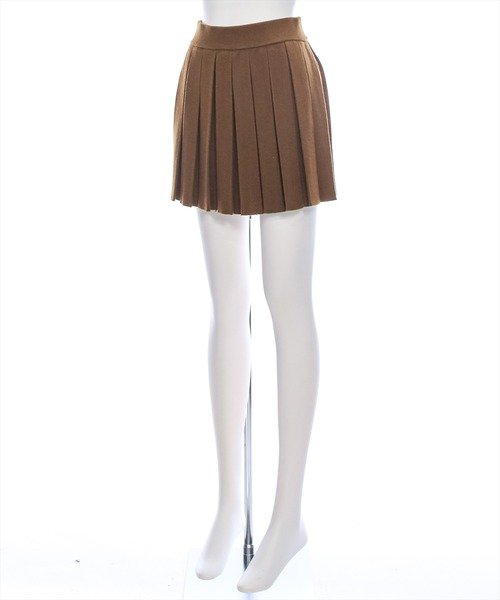 clear（クリア）の「ニットプリーツミニスカート[細見え] ≪2024AW新作≫（スカート・レディース・グレー/ブラック/ブラウン・F）」の18枚目の写真
