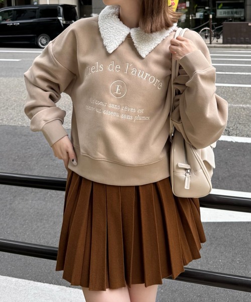 clear（クリア）の「ニットプリーツミニスカート[細見え] ≪2024AW新作≫（スカート・レディース・グレー/ブラック/ブラウン・F）」の7枚目の写真