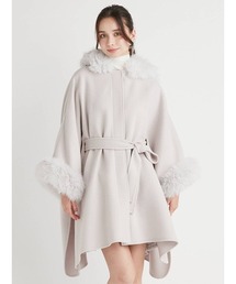 CELFORD | ファーポンチョコート(ポンチョ)