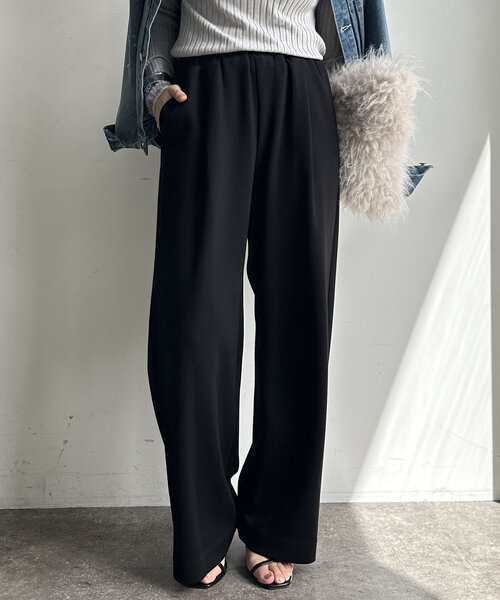 【WEB限定】ボンディングワイドパンツ