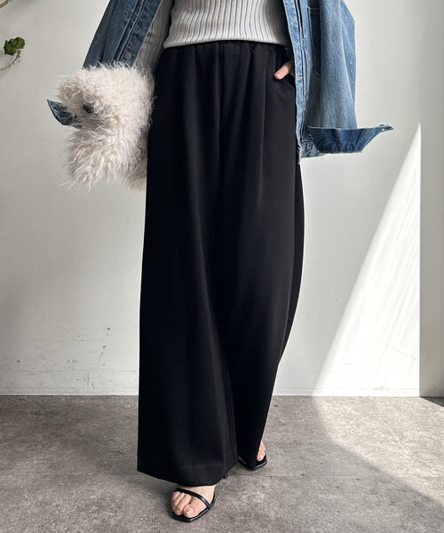 WEB限定】ボンディングワイドパンツ 