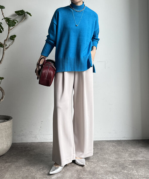 WEB限定】ボンディングワイドパンツ 