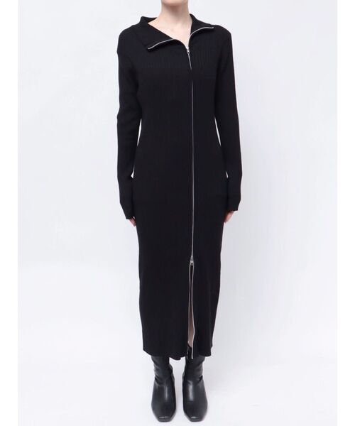 MURUA(ムルーア)の「アシメZIPニットワンピース(ワンピース・レディース・ブルー/ブラック・FREE)」の22枚目の写真
