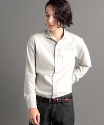 MONSIEUR NICOLE | 【ex/tra】ヘリンボン ストレッチシャツ(シャツ/ブラウス)