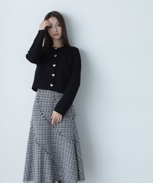 NATURAL BEAUTY BASIC | ◇ハートボタンニットジャケット(カーディガン/ボレロ)