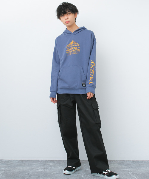 RAT EFFECT(ラットエフェクト)の「裏フリースワイドタックカーゴパンツ(カーゴパンツ・キッズ・チャコールグレー/ブラック/カーキ・170/160/150/140/130)」の4枚目の写真