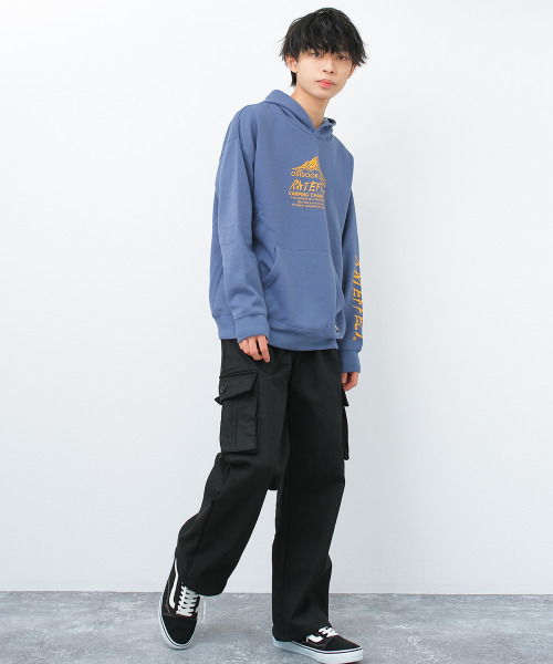 RAT EFFECT(ラットエフェクト)の「裏フリースワイドタックカーゴパンツ(カーゴパンツ・キッズ・チャコールグレー/ブラック/カーキ・170/160/150/140/130)」の5枚目の写真