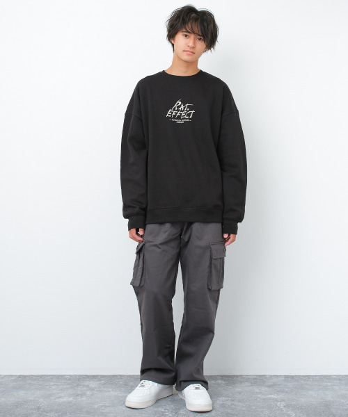RAT EFFECT(ラットエフェクト)の「裏フリースワイドタックカーゴパンツ(カーゴパンツ・キッズ・チャコールグレー/ブラック/カーキ・170/160/150/140/130)」の7枚目の写真