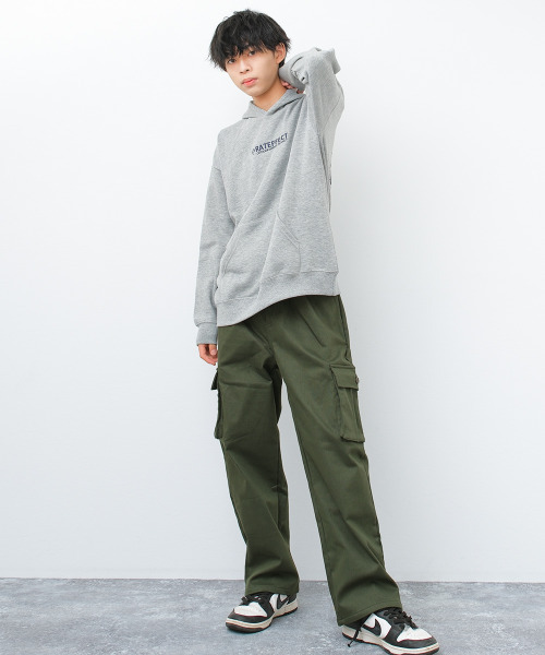 RAT EFFECT(ラットエフェクト)の「裏フリースワイドタックカーゴパンツ(カーゴパンツ・キッズ・チャコールグレー/ブラック/カーキ・170/160/150/140/130)」の8枚目の写真