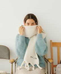 BAYFLOW | [今年らしいボリューム感]ロゴ刺繍マフラー(マフラー)