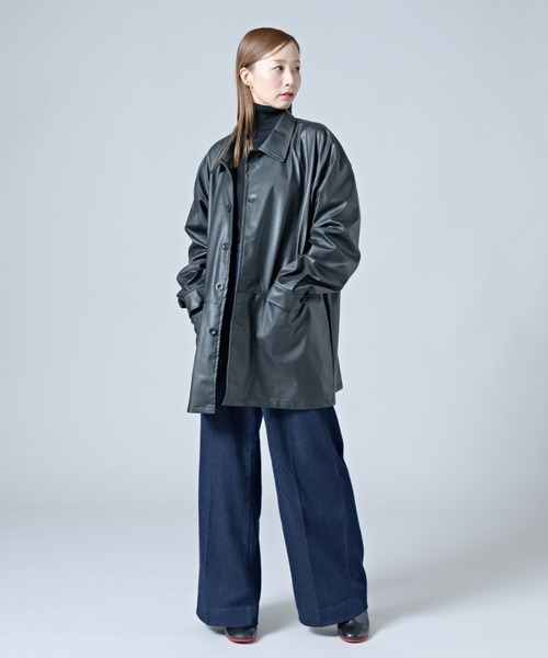 【セール】2-10E23 PU レザー ジャケット オーバーサイズ ユニセックス（その他アウター）｜CALIFORNIA OUTFITTERS（カリフォルニア アウトフィッターズ）