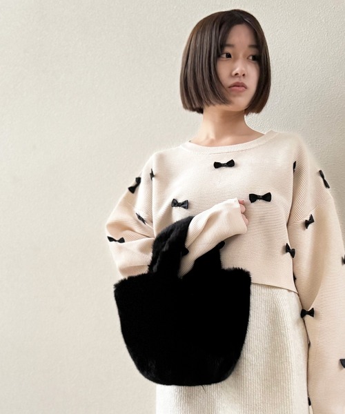 NOLITA LABORATORY（ノリータラボラトリー）の「【 NOLITA / ノリータ ふわふわハンドバッグ（ハンドバッグ・レディース・ブラック/ブラウン/ベージュ・FREE）」の10枚目の写真