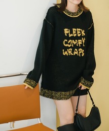 【リバーシブル】衿ラインロゴニット