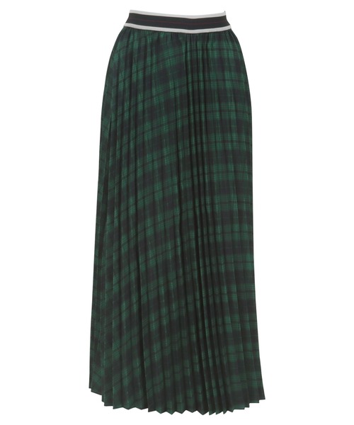 KOBE LETTUCE（コウベレタス）の「ウエストラインゴムチェックスカート（スカート・レディース・ブラック/グリーン/ブラウン・M）」の15枚目の写真