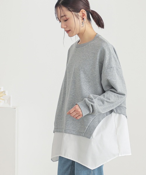 シャツドッキングスウェット』（スウェット）｜n'OrLABEL（ノアール