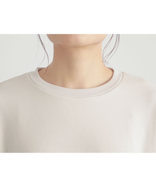 n'OrLABEL（ノアールレーベル）の「『シャツドッキングスウェット』（スウェット・レディース・アイボリー/杢グレー/ブラック・FREE）」の7枚目の写真