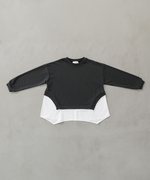 n'OrLABEL（ノアールレーベル）の「『シャツドッキングスウェット』（スウェット・レディース・アイボリー/杢グレー/ブラック・FREE）」の22枚目の写真