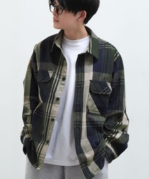 Toucan Surfing（トゥーカンサーフィン）の「【Toucan Surfing】 ヘビーネル 裏起毛 長袖 CPOシャツ 綿100（シャツ/ブラウス）」