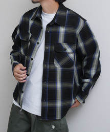 Toucan Surfing（トゥーカンサーフィン）の「【Toucan Surfing】 ヘビーネル 裏起毛 長袖 CPOシャツ 綿100（シャツ/ブラウス）」