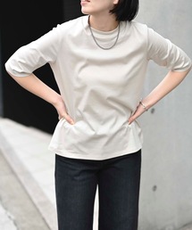 接触冷感クルーネック半袖カットソー(Tシャツ・日本製)