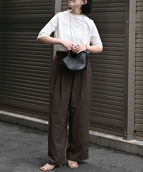 セール】接触冷感クルーネック半袖カットソー（Tシャツ・日本製