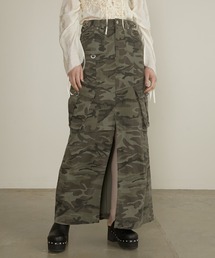 PRANK PROJECT | ウォッシュドカーゴポケットマキシスカート / Washed Cargo Pocket Maxi Skirt(スカート)