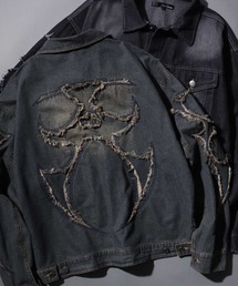 DIESEL フリンジデニムジャケット 2025年S/S新作】フリンジデニムオーバーシャツジャケット
